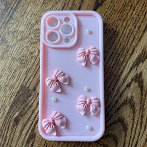 Pink Bow iPhone 15 pro max Case